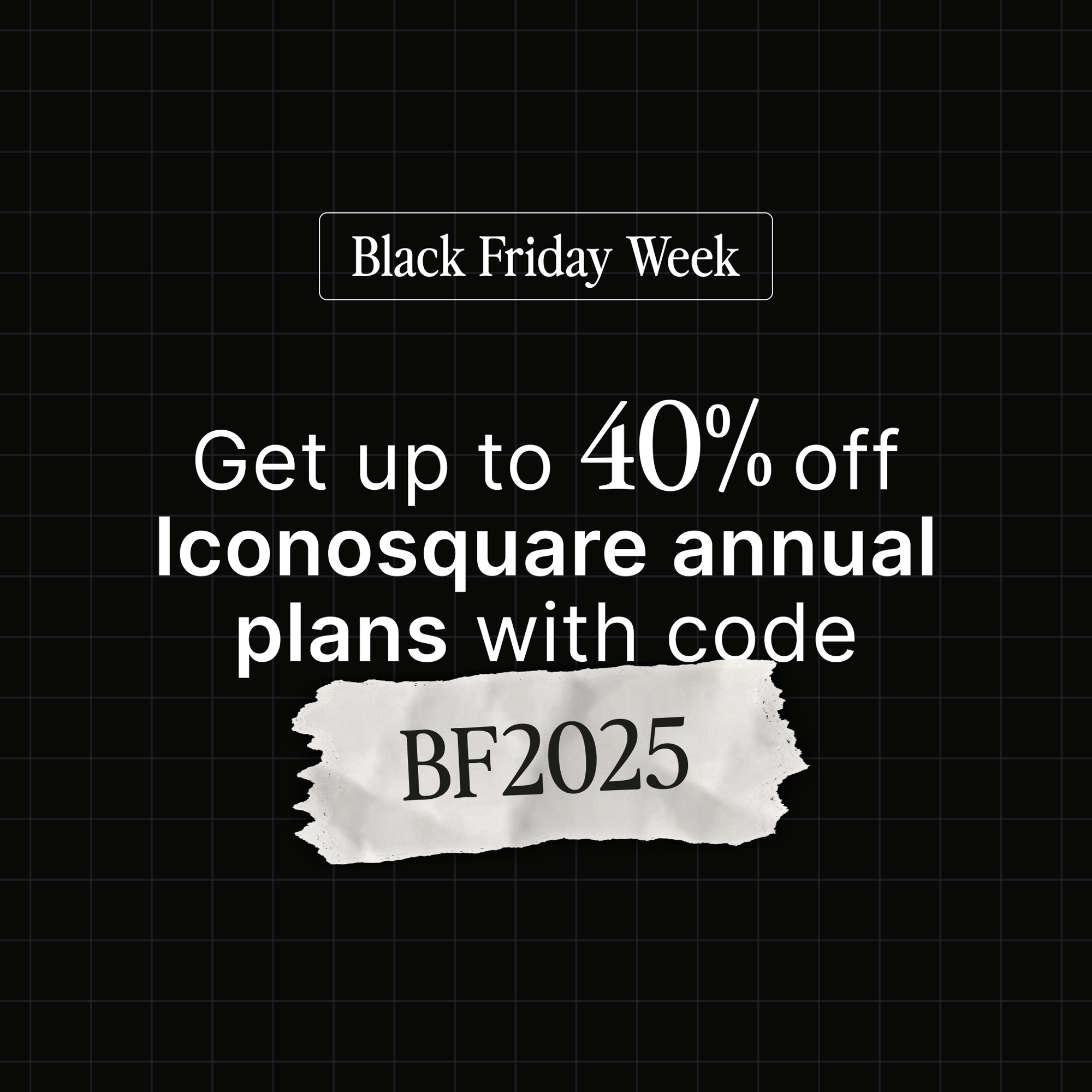 Black Friday Iconosquare