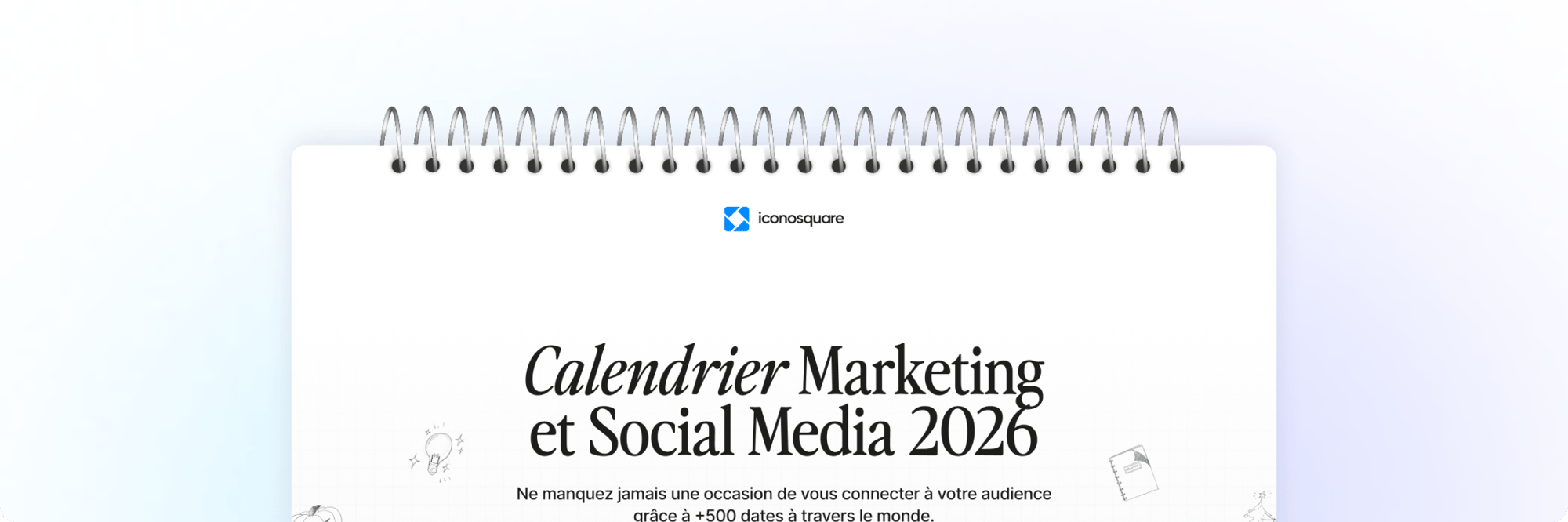 Calendrier marketing et social media 2026