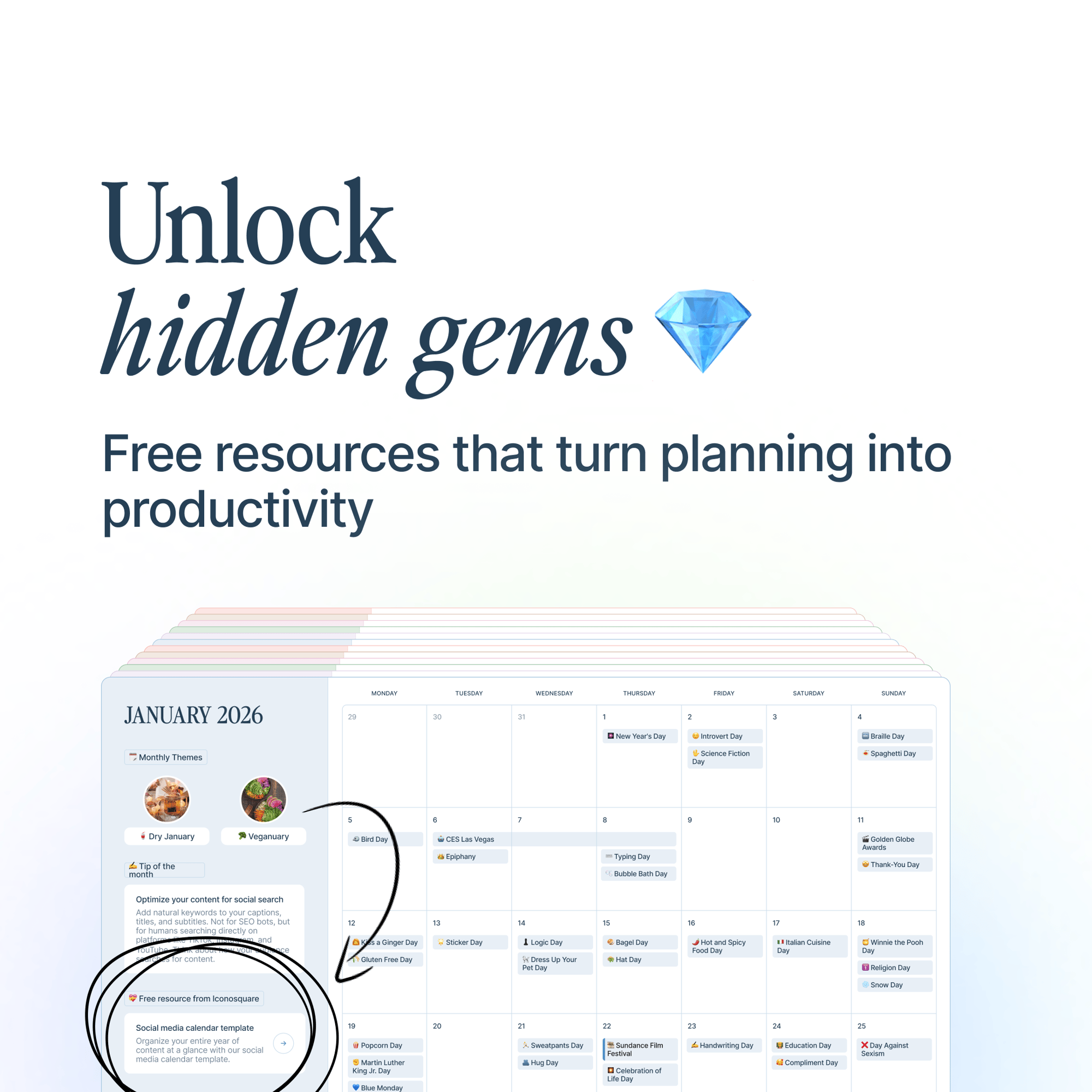 Enjoy free social media resources